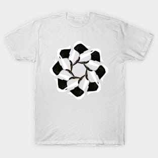 Black and white mandala T-Shirt